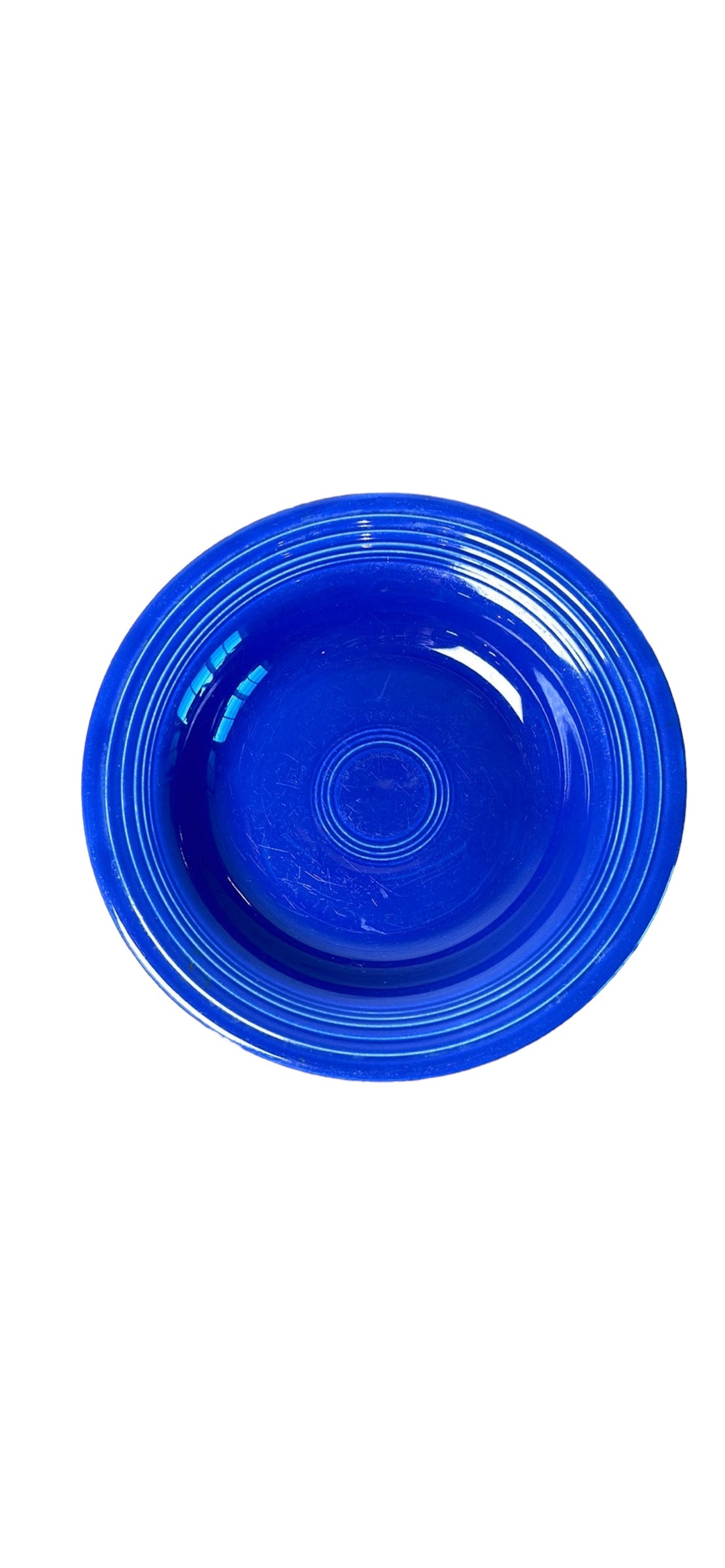 Vintage Fiestaware Cobalt Rim Soup Bowl