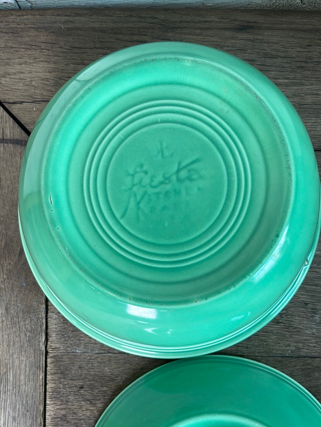 Vintage Fiestaware Homer Laughlin Fiesta Kitchen Kraft Individual Casserole in Light Green 8"