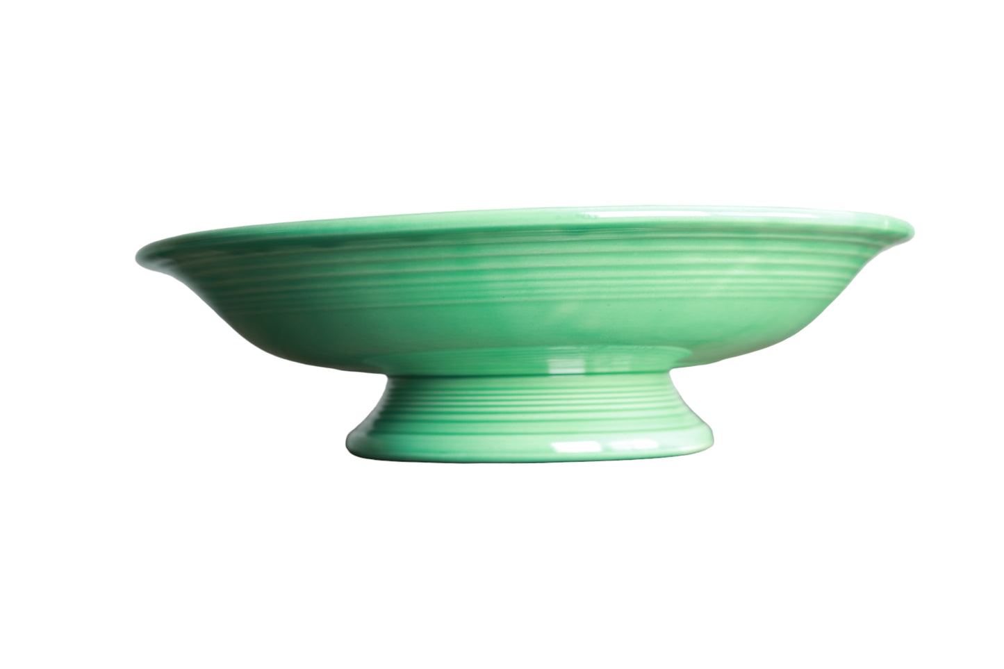 Vintage Fiestaware Green Footed Comporte