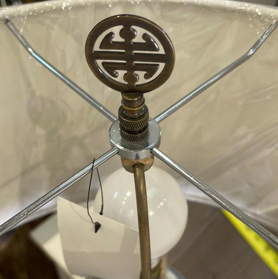 Small Blue & White Asian Lamp