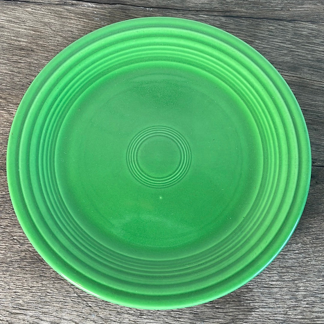Vintage Fiestaware Medium Green 9.5” Luncheon Plate