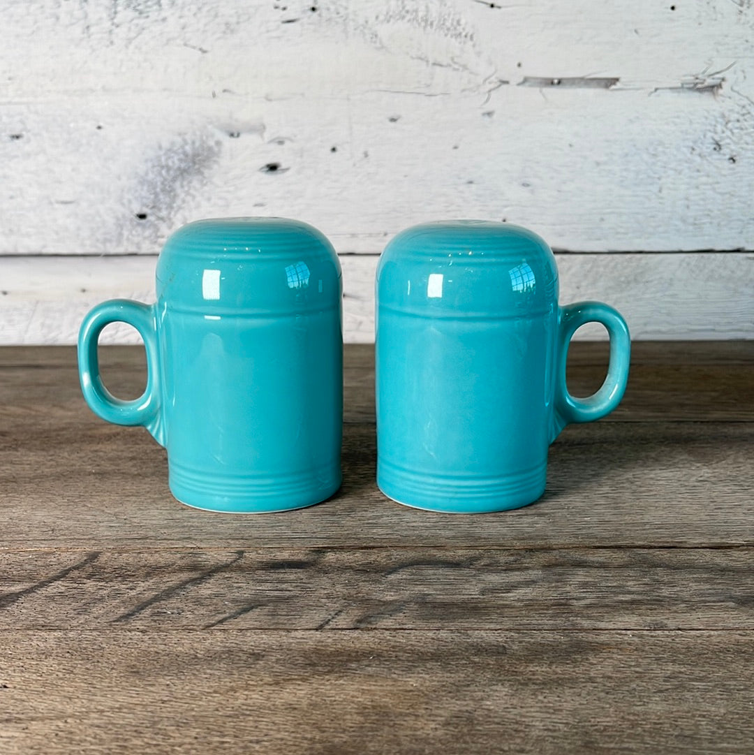 Fiestaware Turquoise Rangetop Salt & Pepper Shakers