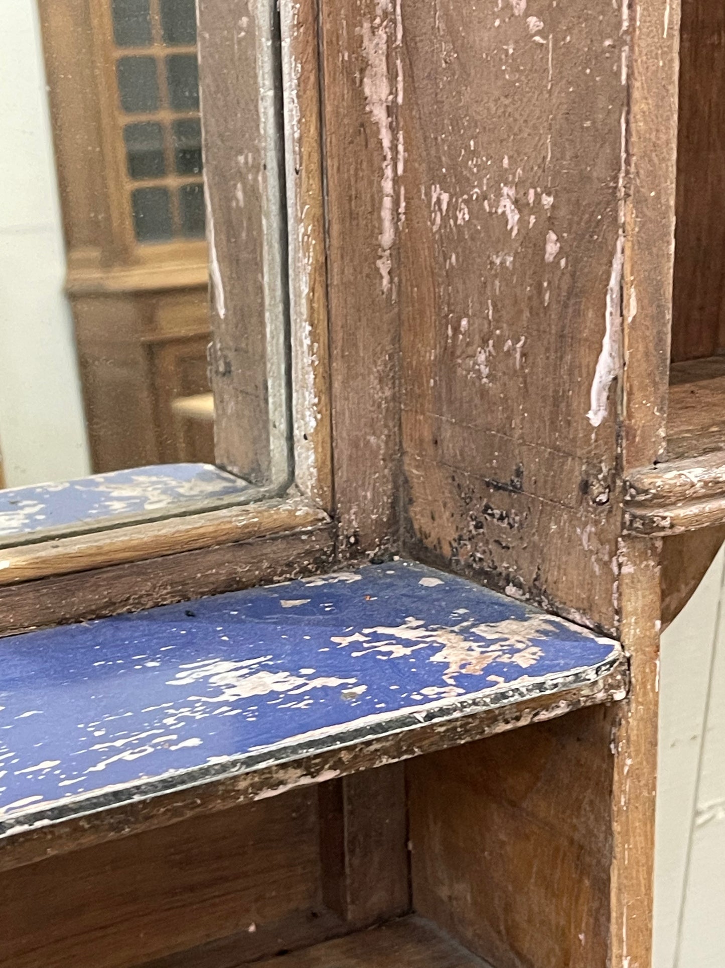 Shelf with Mirror and Towel Bar