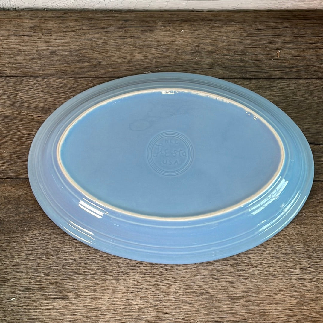 Periwinkle Oval Serving Platter Fiestaware