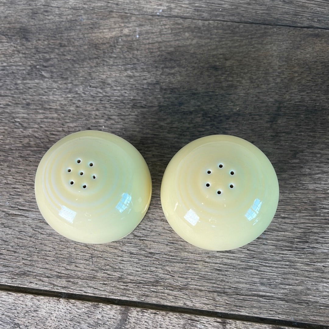 Vintage Homer Laughlin Fiestaware Salt and Pepper Ball Shakers