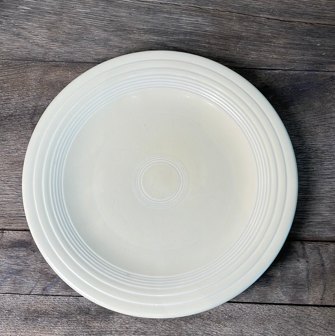 Vintage Fiestaware Ivory Dinner Plate Homer Laughlin Fiestaware 10.5" Diameter