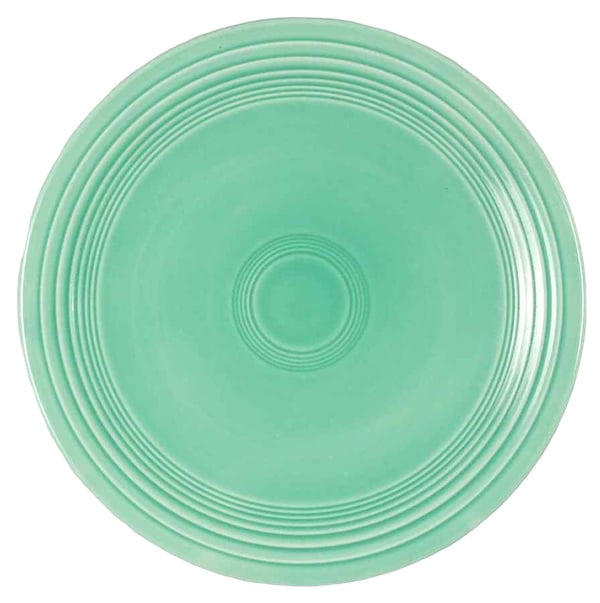 Vintage Fiestaware Green Luncheon Plate Homer Laughlin Fiestaware 9.5" Diameter