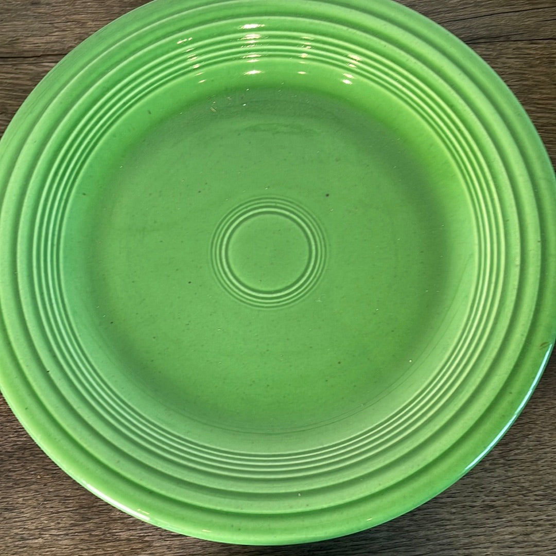 Vintage Fiestaware Medium Green Dinner Plate 10 3/8”