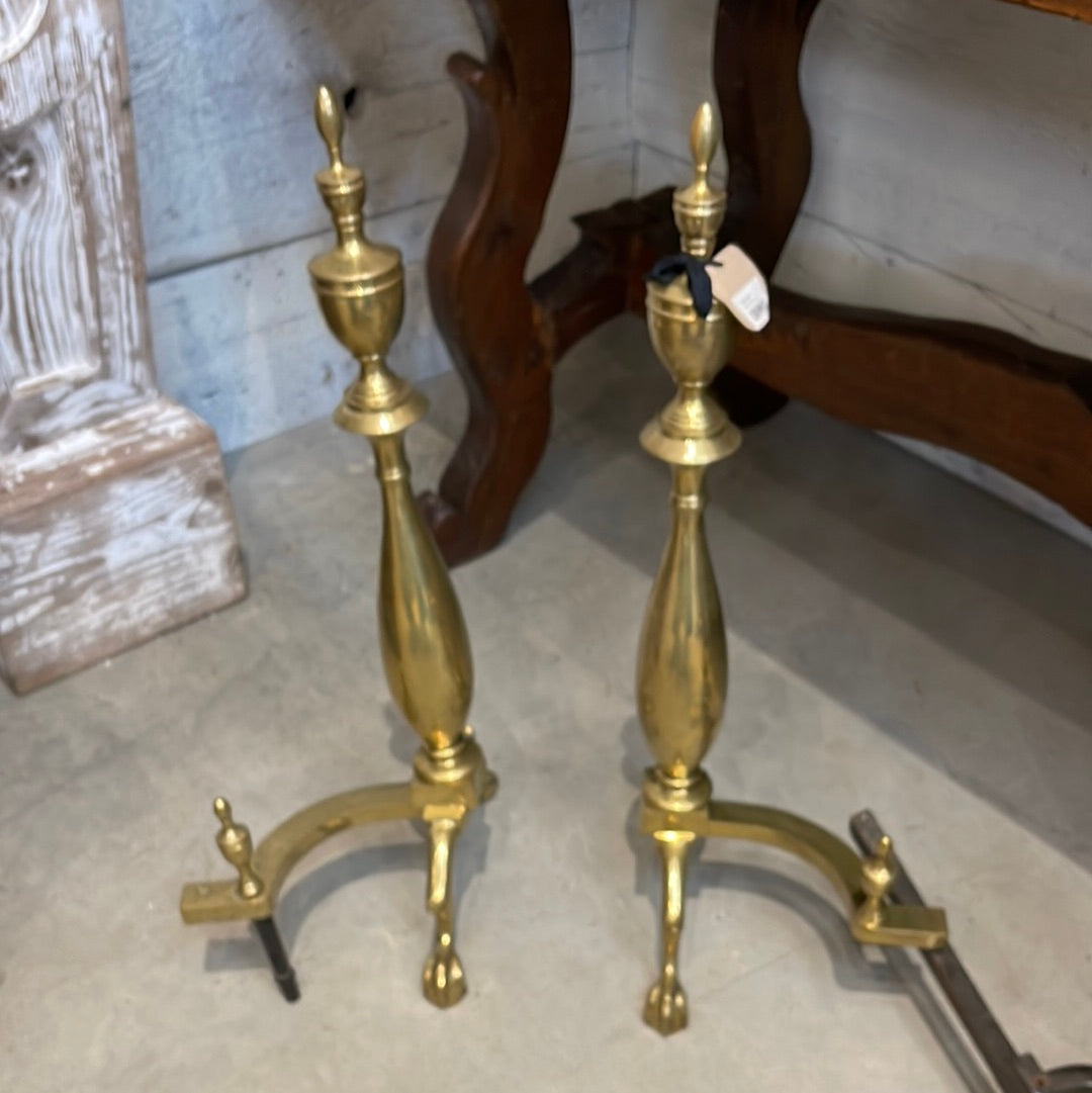 Brass Andirons