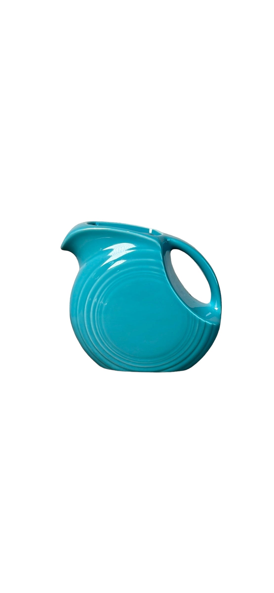 Fiestaware Turquoise Small Disk Pitcher