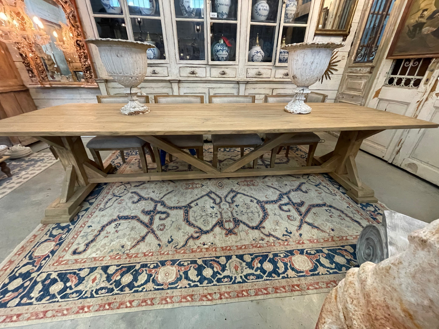 Table Dining Long Oak French