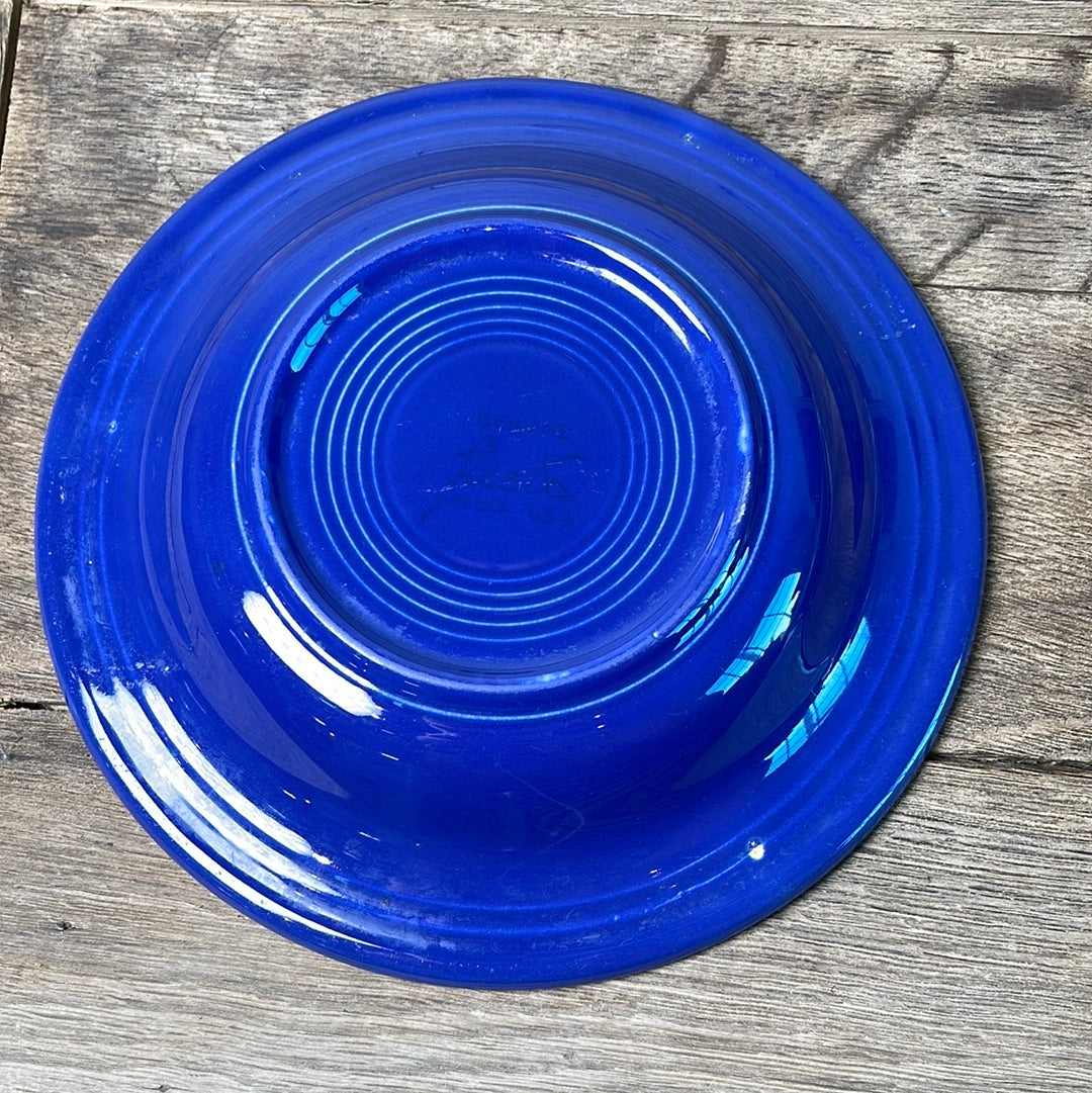 Vintage Fiestaware Cobalt Rim Soup Bowl