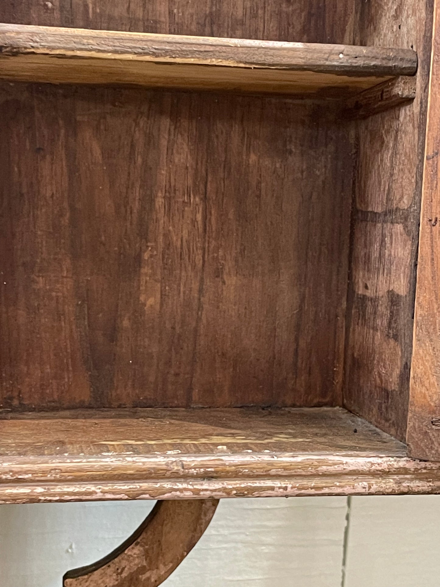Shelf with Mirror and Towel Bar
