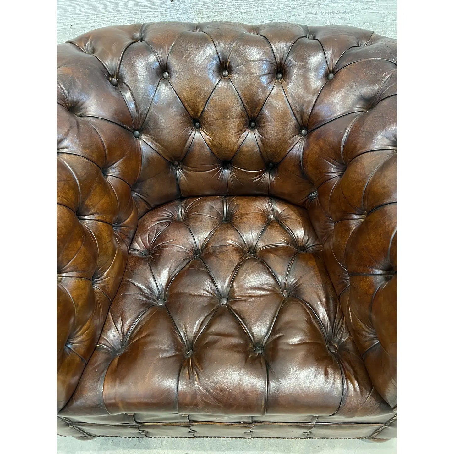 Chesterfield Tub Chair for Restoration - The White Barn Antiques