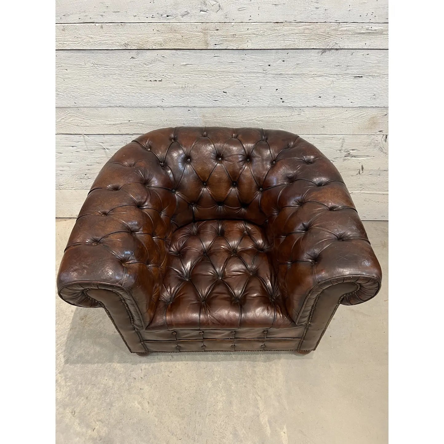 Chesterfield Tub Chair - The White Barn Antiques