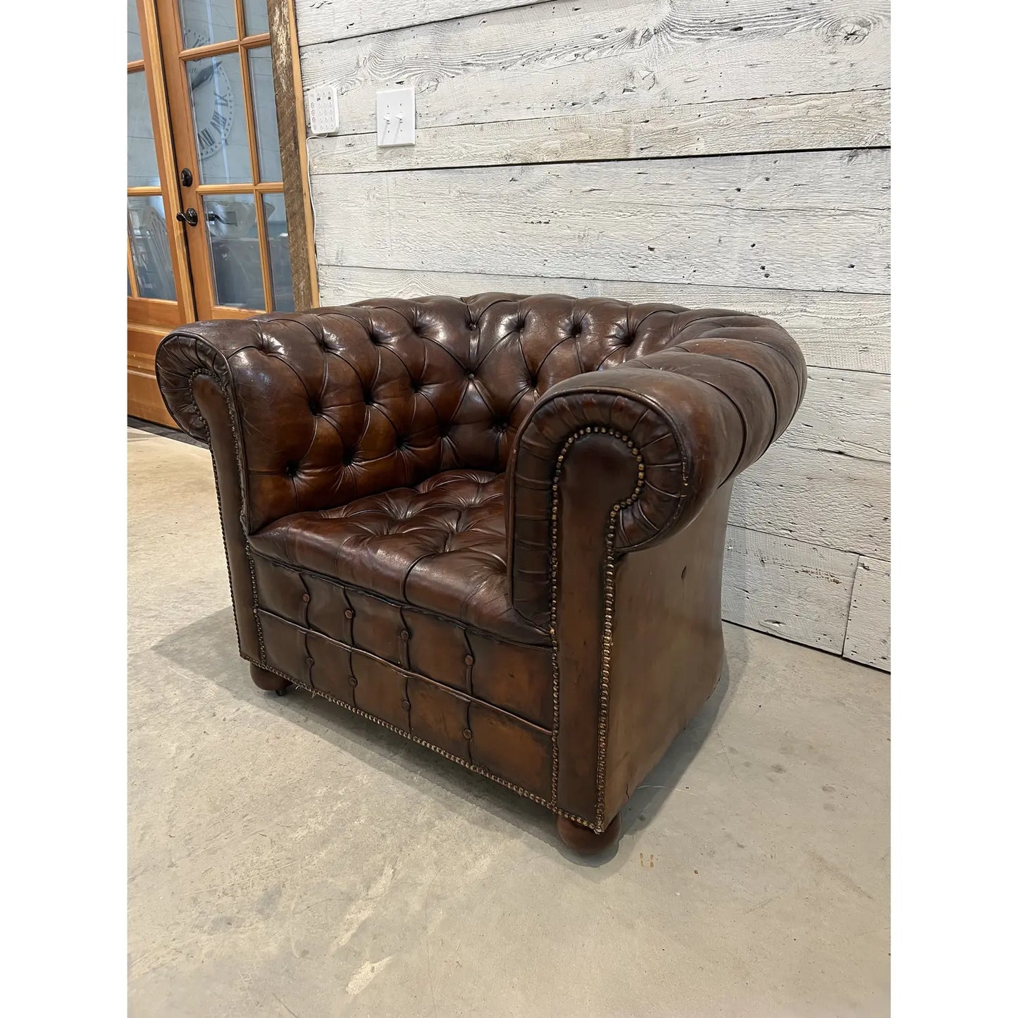 Chesterfield Tub Chair - The White Barn Antiques