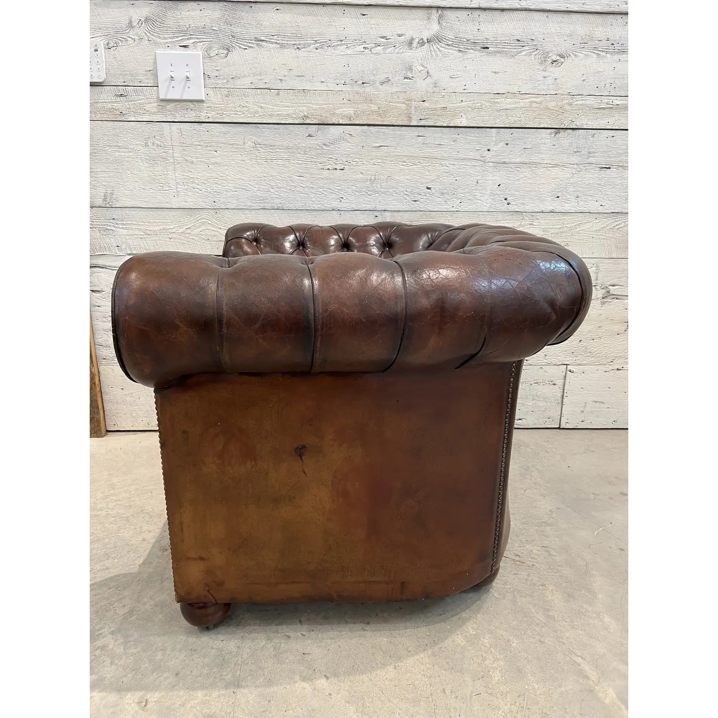 Chesterfield Tub Chair for Restoration - The White Barn Antiques