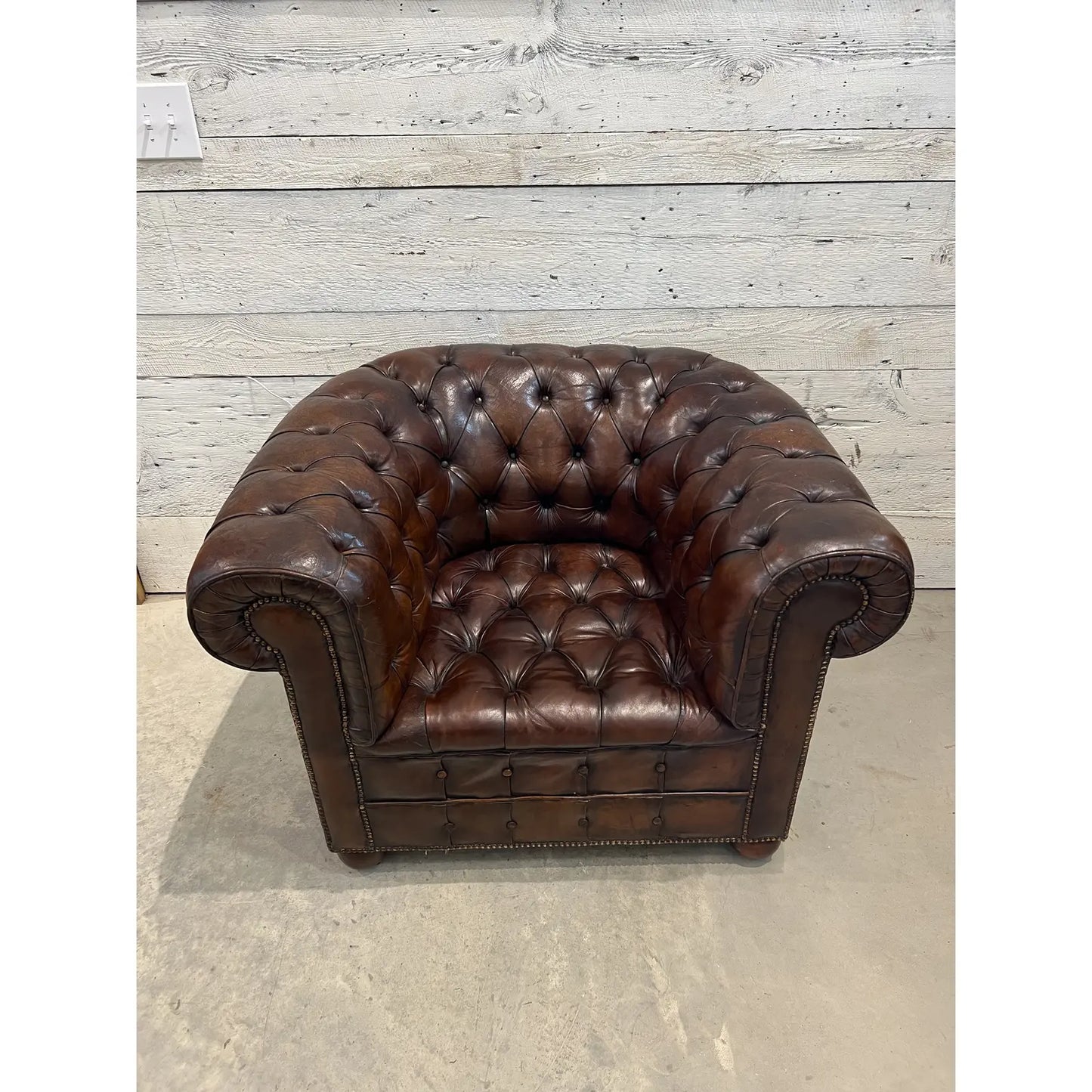 Chesterfield Tub Chair - The White Barn Antiques