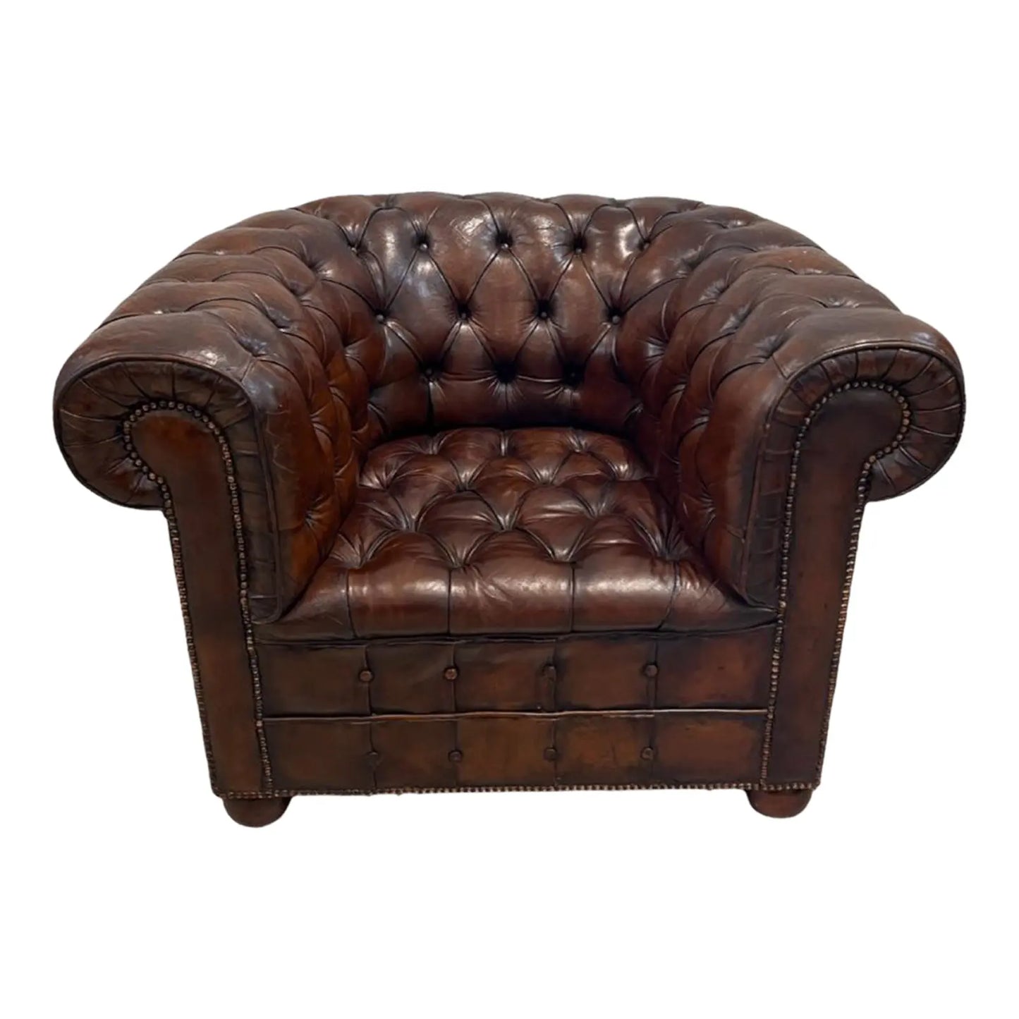 Chesterfield Tub Chair - The White Barn Antiques