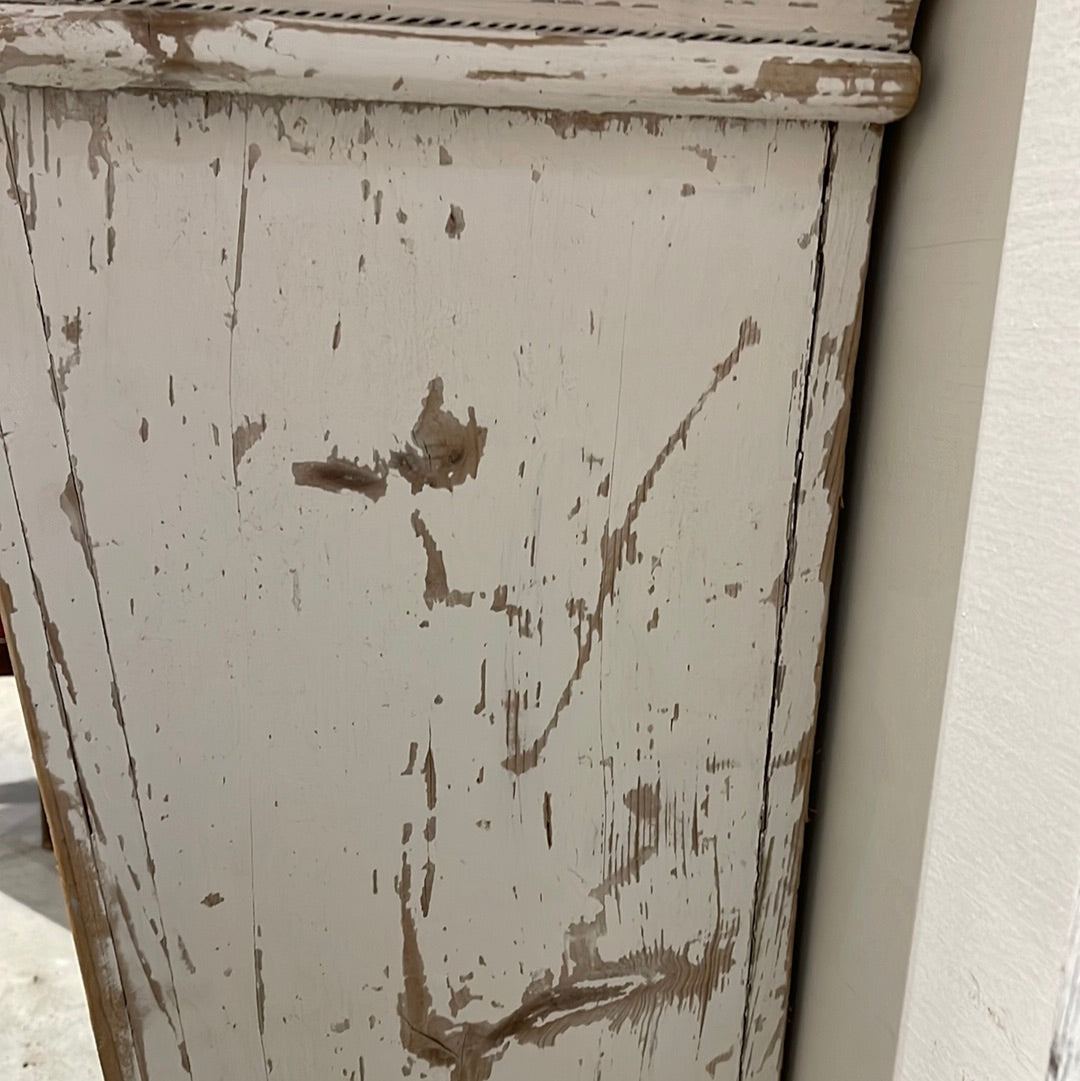 White Washed Pine Column - The White Barn Antiques