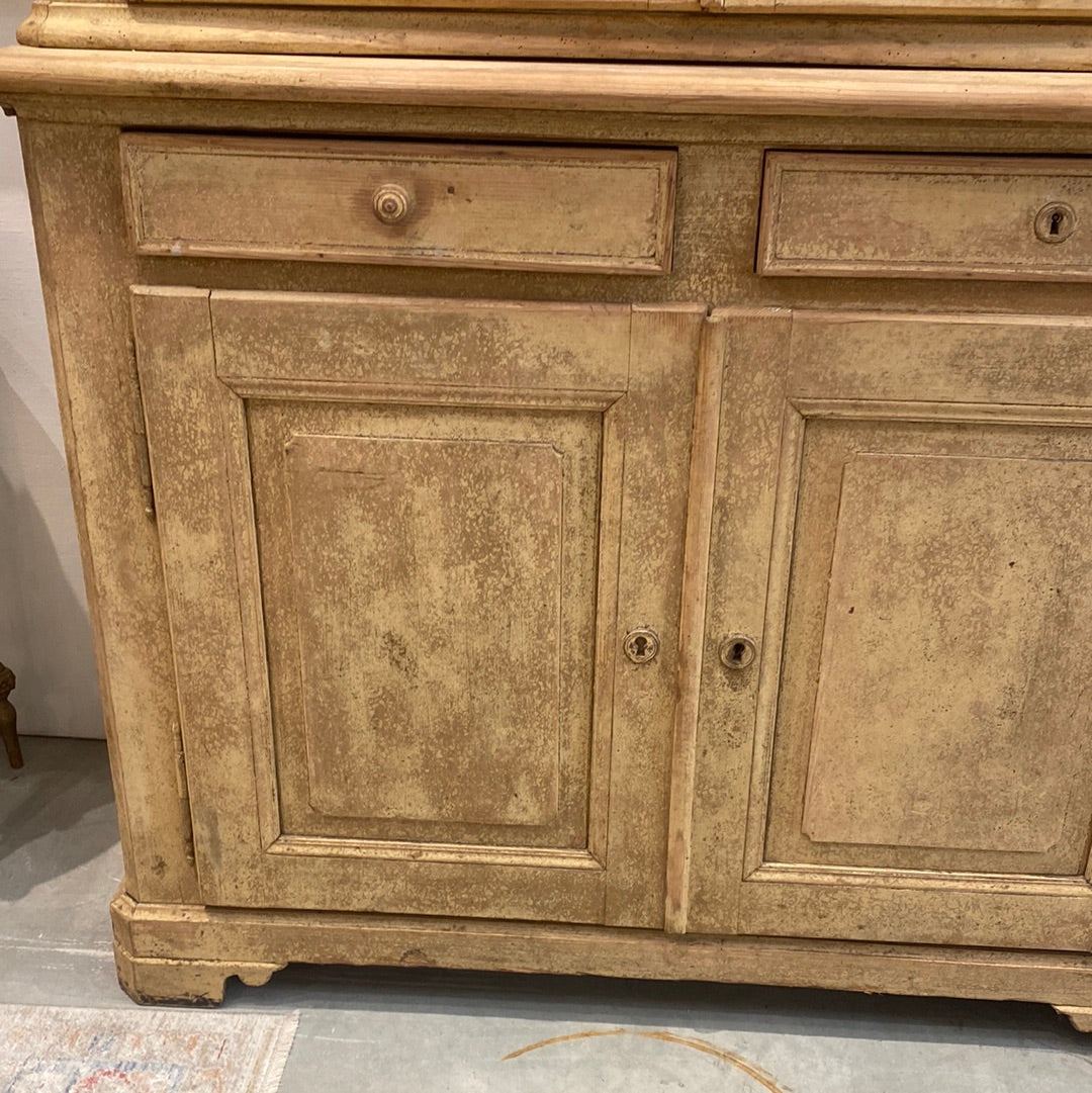 French Louis Philippe Buffet A Deux Corps - The White Barn Antiques