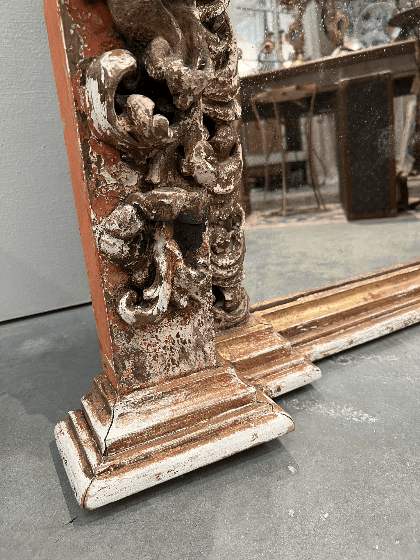 Italian Baroque Mirror - The White Barn Antiques