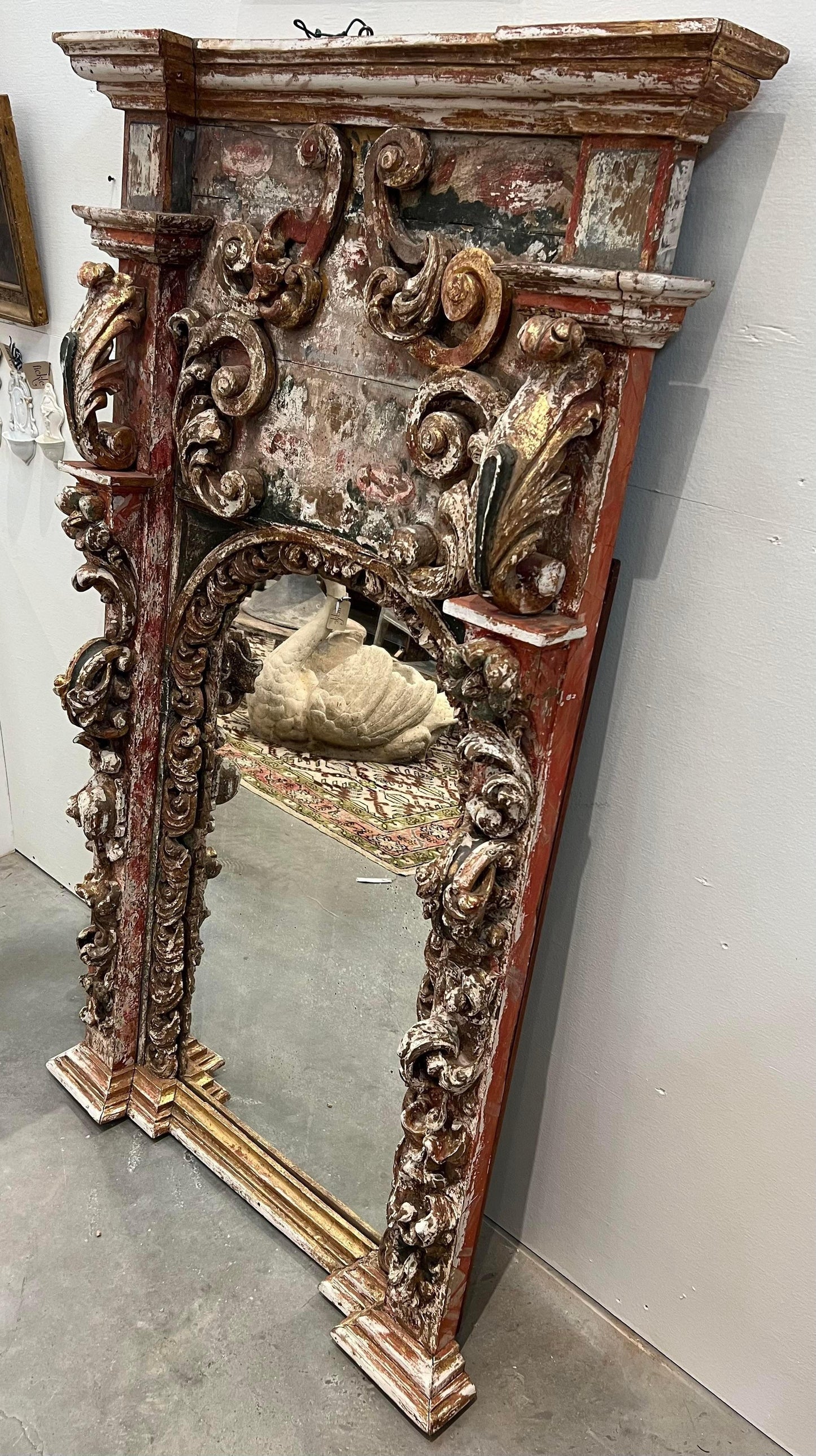Italian Baroque Mirror - The White Barn Antiques