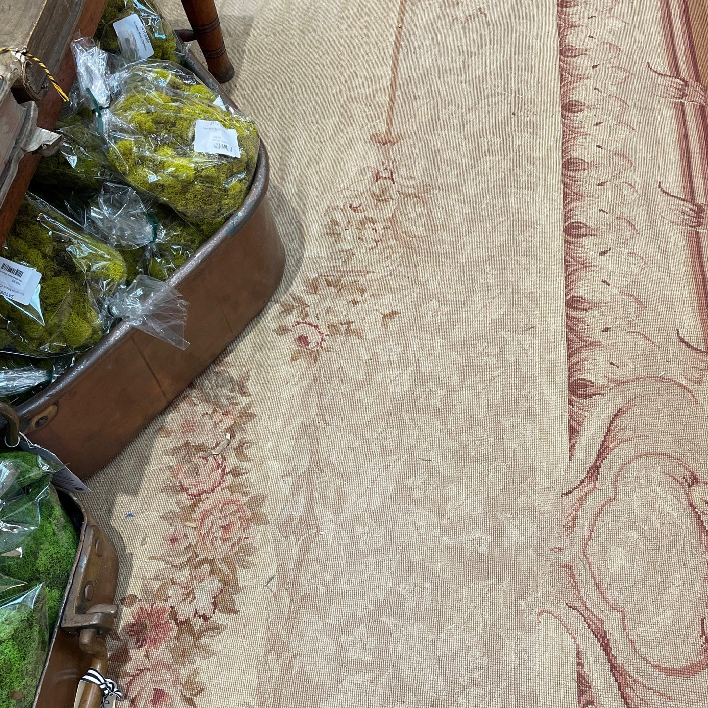 Havisham Chic Brown Red Rug - The White Barn Antiques