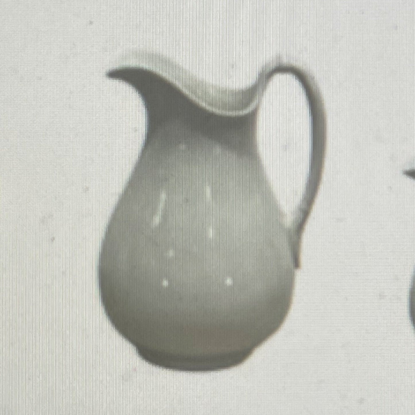 Pitcher Ironstone with Handle White - The White Barn Antiques