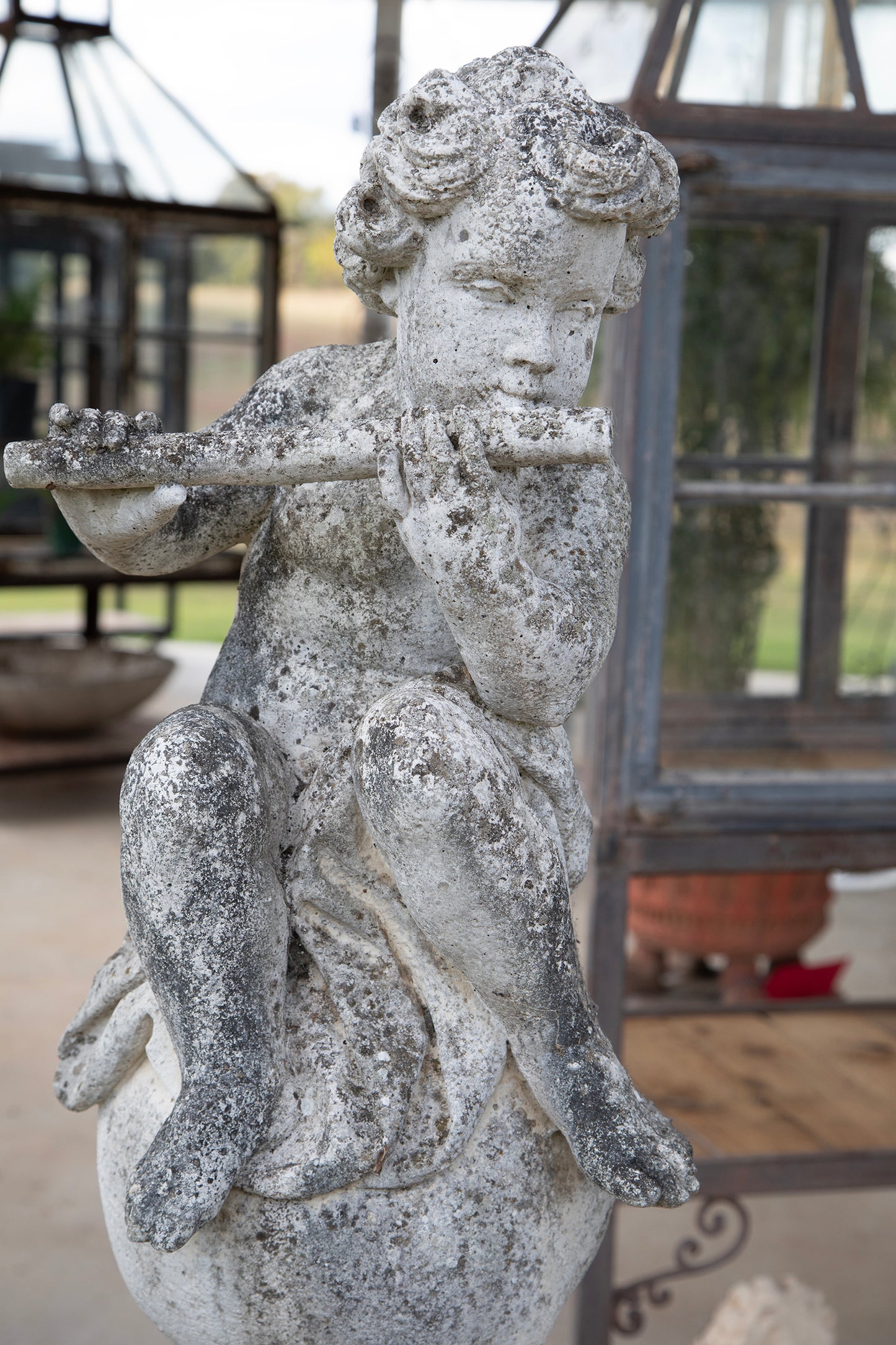 (4 Statues) The Herald, The Minstral, The Offering, The Piper (All on Plinths)