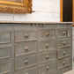 Industrial Apothecary Cabinet with Multiple Drawers