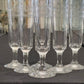 Art Nouveau French Etched Champagne Glasses