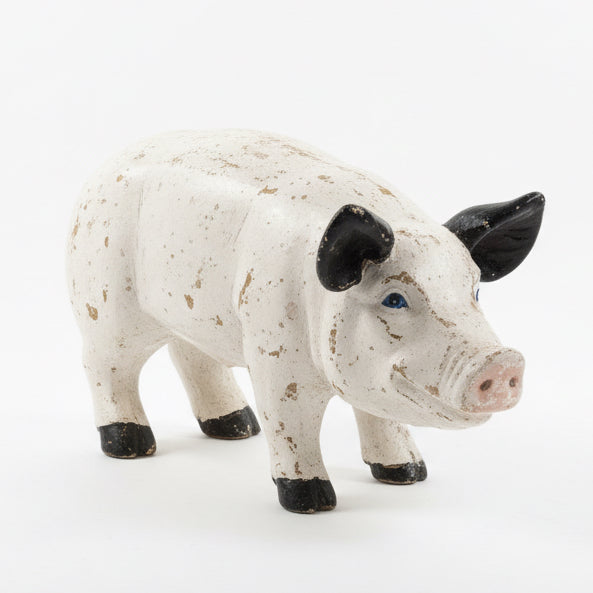 Terra Cotta Folk Art Piggy