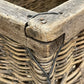 French Rectangular Grape Basket with 4 Handles Circa 1900