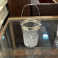 Silver plate and Glass Ice Bucket