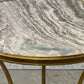 Mid-Century French Neoclassical Style Gilt Bronze and Marble Gueridon Side Table