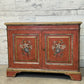 Antique Italian Original Decorative Painted Sideboard 19th Century