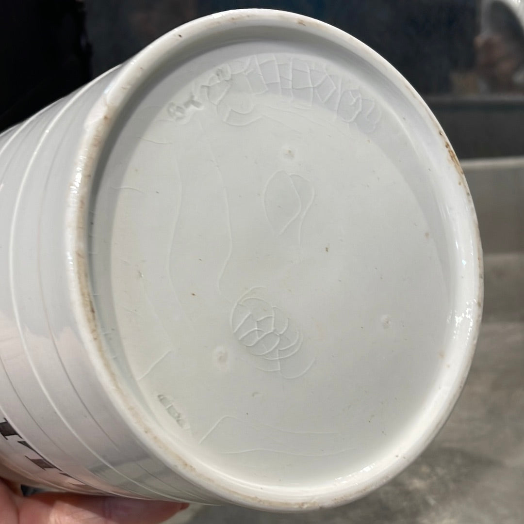 Ironstone Storage Jar with Lid