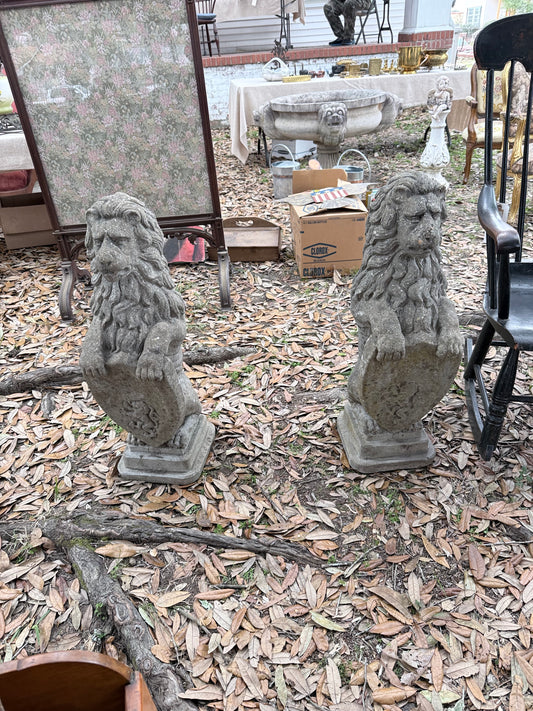 Pair of Monumental Guardian Lions