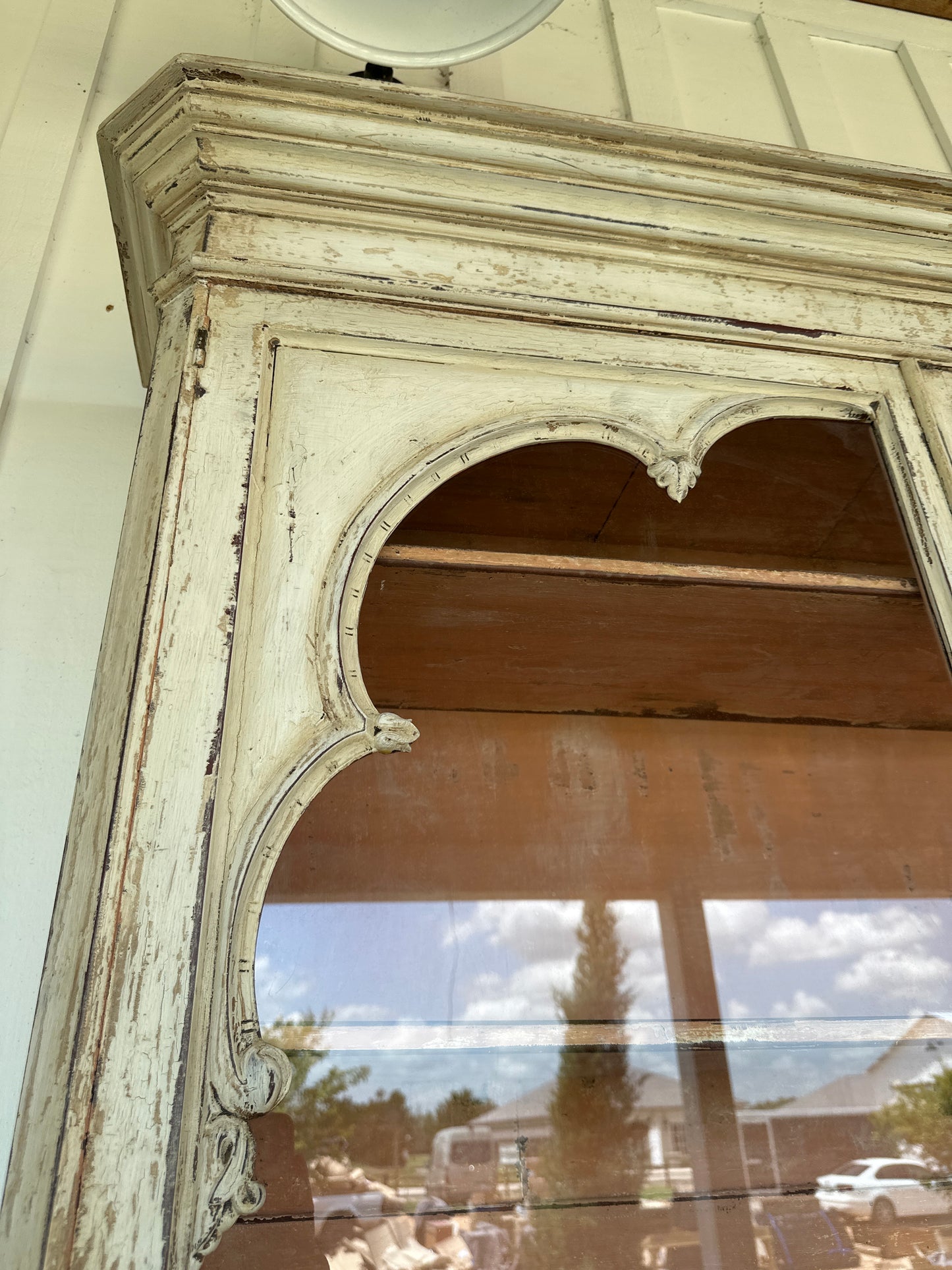 Painted Italian Walnut Cabinet