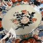 Ovoid Scalloped Edge Imari Plate