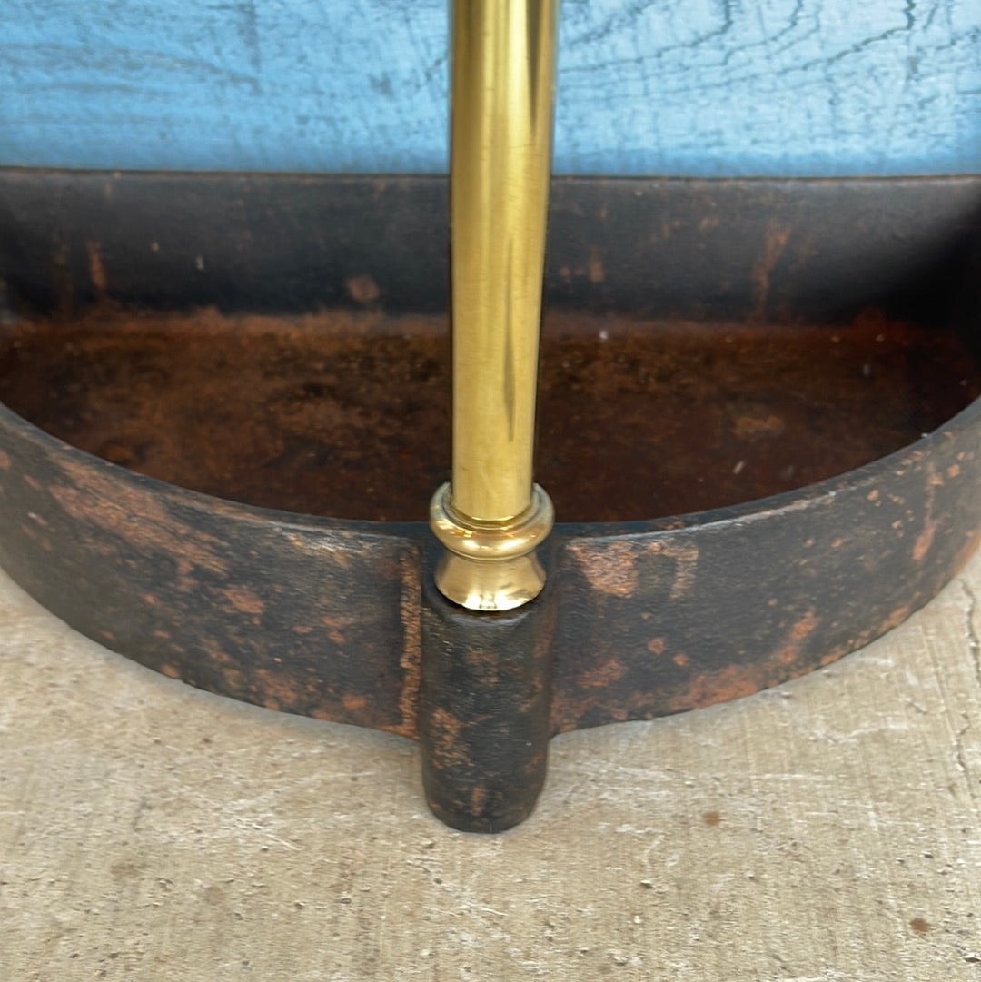 Brass Stick Stand with Cast Iron Bottom