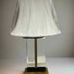 Brass and Glass Base Lamp