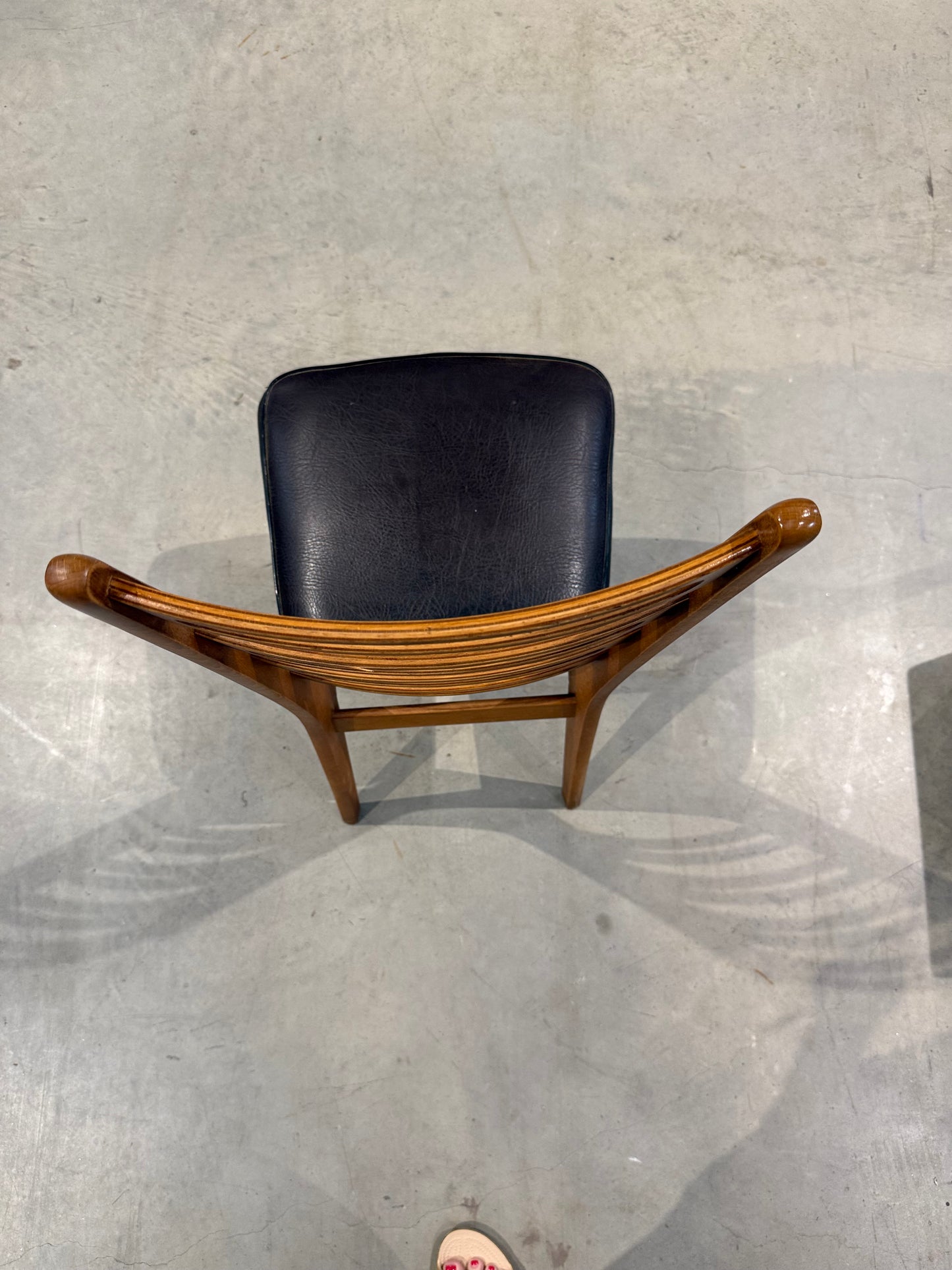 Mid-Century Faux Leather Dining Chair