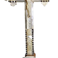 Carved Crucifix with Mother of Pearl on a white background