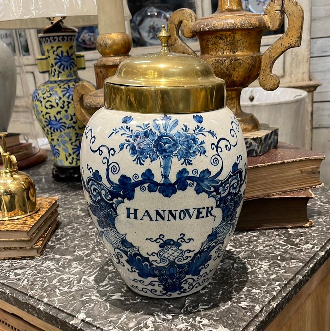 Blue and White Glazed Tobacco Jars circa 1800