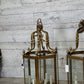 Architectural Brass Hanging Lanterns by Christopher Wray, Sold Individually