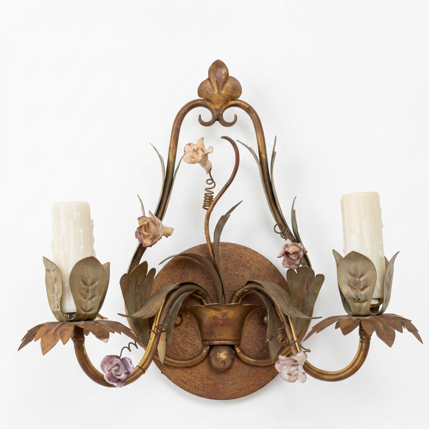 Sconces - A Pair Rewired and Cleaned