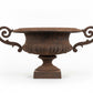 Cast Iron Urn with 2 Handles