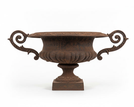 Cast Iron Urn with 2 Handles